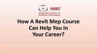 how a revit mep course can help you in your career