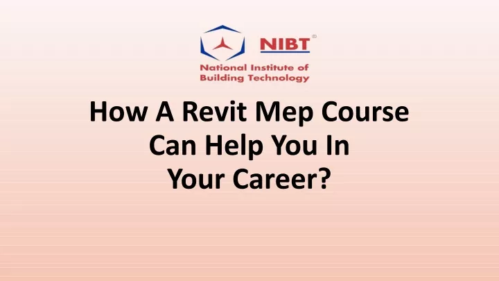 how a revit mep course can help you in your career