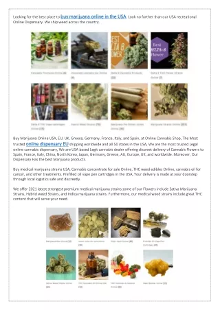 Buy Marijuana Online USA