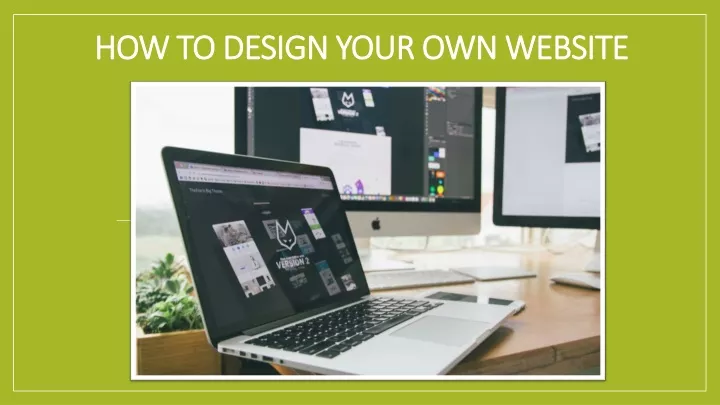 how to design your own website