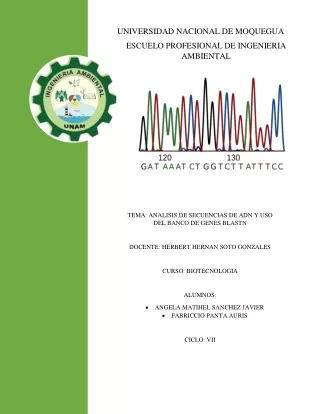 INFORME-ANALISIS DE SECUENCIA DE ADN