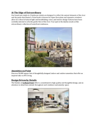 Luxury Apartments with Premiere Lifestyle Amenities at Long Island City
