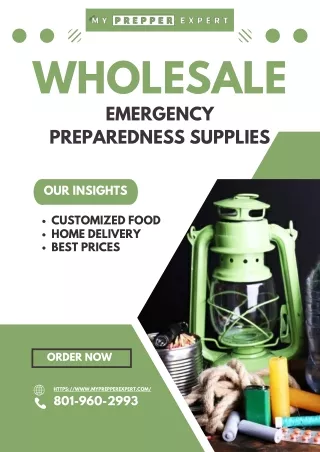 Wholesale Emergency Preparedness Supplies| Low Price Supplies | My Prepper Exper
