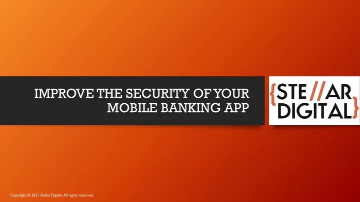 improve the security of your mobile banking app