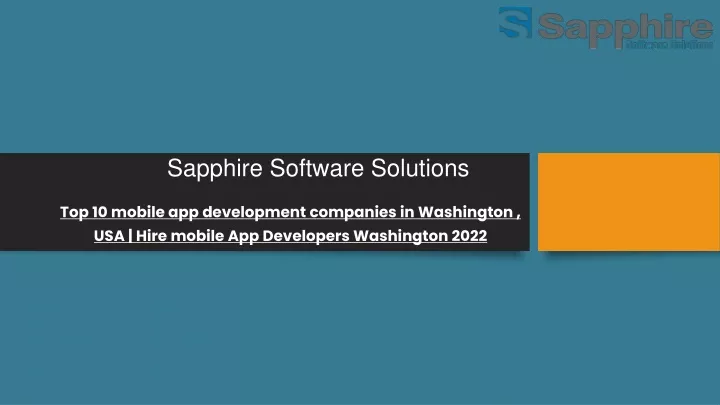 sapphire software solutions