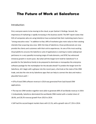 the future of work at salesforce