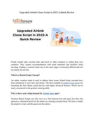 upgraded airbnb clone script in 2022 a quick