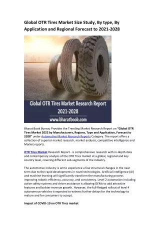 global otr tires market size study by type