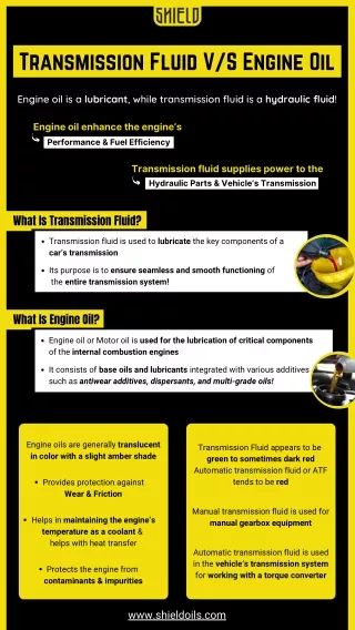 transmission fluid v s engine oil