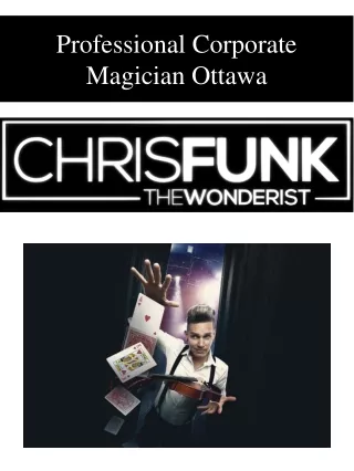 professional corporate magician ottawa