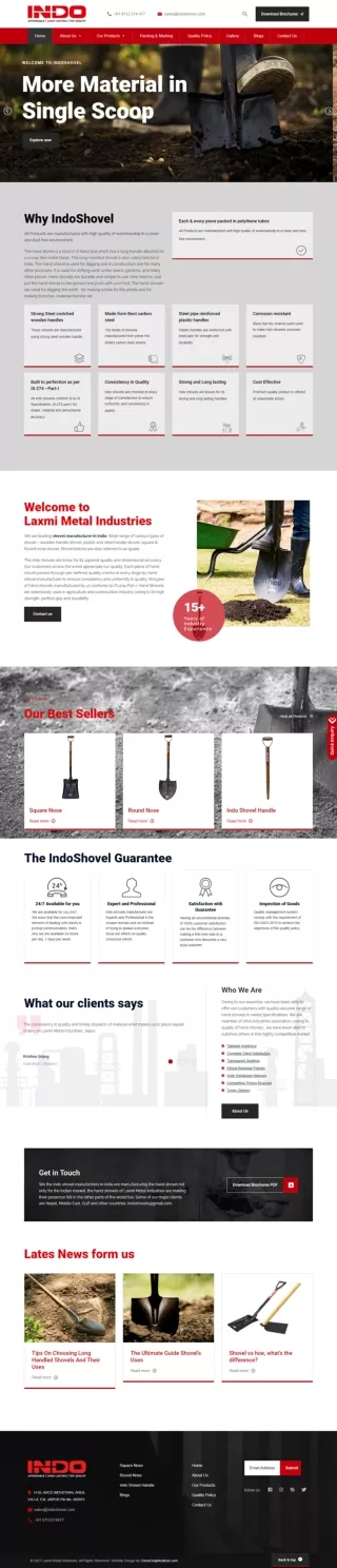 Hand Shovel Manufacturer in India _ Wooden Handle Shovel _ Indo Shovel