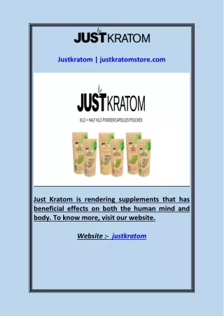 Justkratom  justkratomstore.com