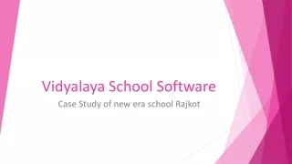 vidyalaya school software case study