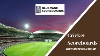 Cricket Scoreboards- Make Over Your Cricket Ground!
