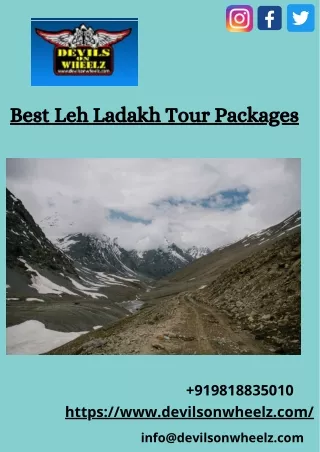 Best Leh Ladakh Tour Packages - Devilsonwheelz