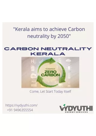 Carbon Neutrality Kerala | Vydyuthi