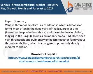 Venous Thromboembolism  Market