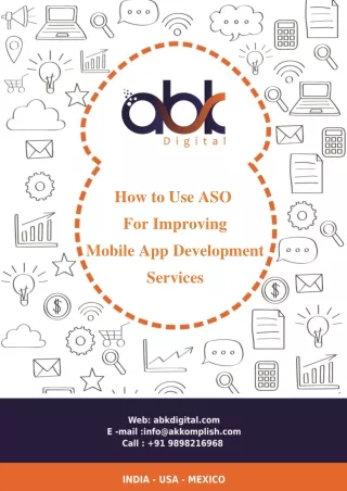How to Use ASO for Improving Mobile App Development Services