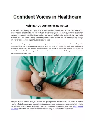 helping you communicate better