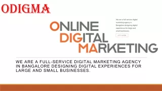 ODigMa | Digital Marketing Firm in Bangalore