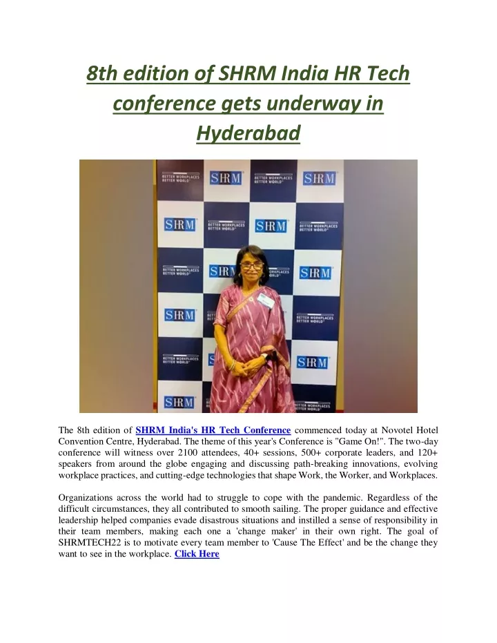 8th edition of shrm india hr tech conference gets