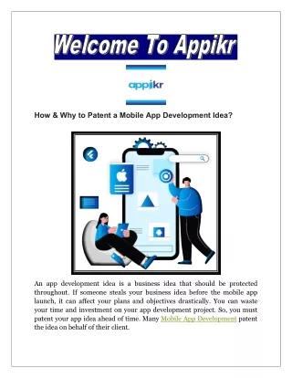 how why to patent a mobile app development idea