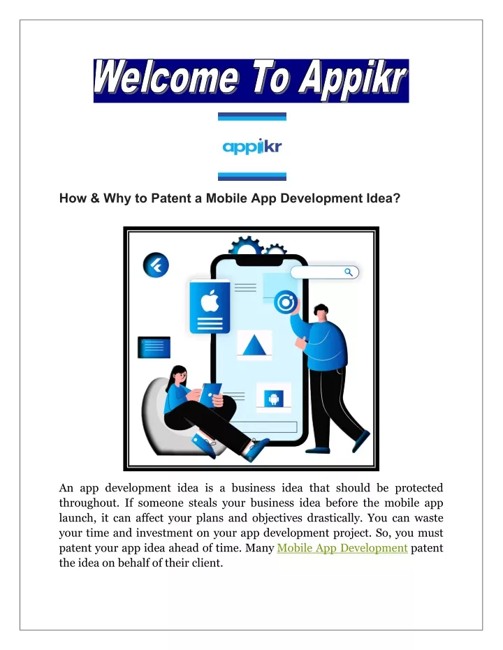 how why to patent a mobile app development idea