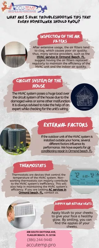 WHAT ARE 5 HVAC TROUBLESHOOTING TIPS THAT EVERY HOMEOWNER SHOULD KNOW