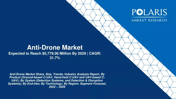 anti drone market expected to reach 5 779 06 million by 2029 cagr 31 7