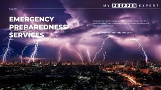 Emergency Preparedness Services| Best Supplies Provider | My Prepper Expert