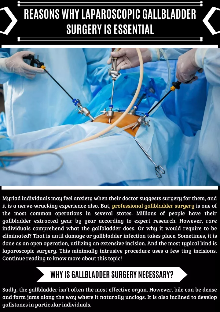 reasons why laparoscopic gallbladder surgery