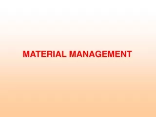 material management