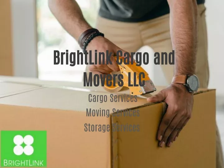 brightlink cargo and movers llc cargo services