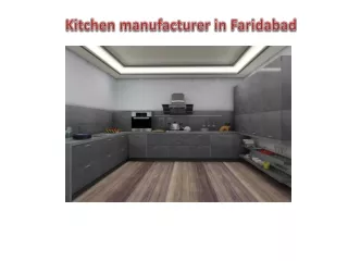 Kitchen manufacturer in Faridabad