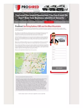 email info@proshred com au tel 0412 863 248
