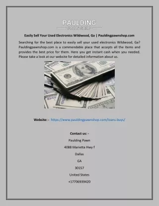 easily sell your used electronics wildwood