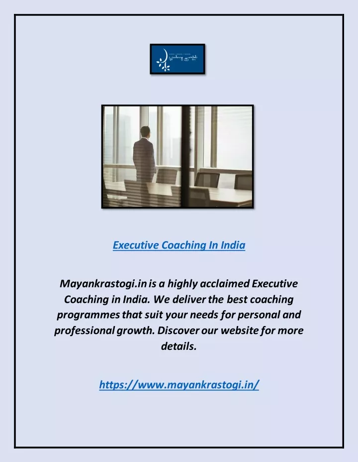 executive coaching in india