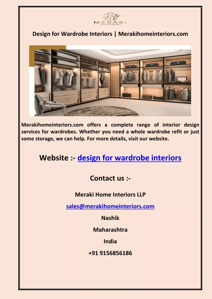 design for wardrobe interiors merakihomeinteriors