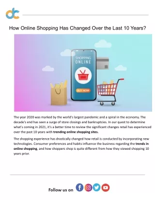 How Online Shopping Has Changed Over the Last 10 Years