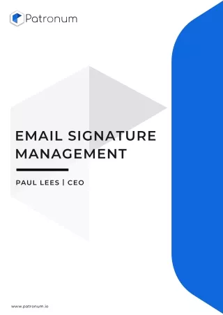 Email Signature Management
