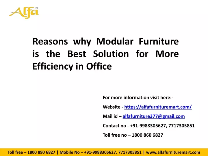 reasons why modular furniture is the best