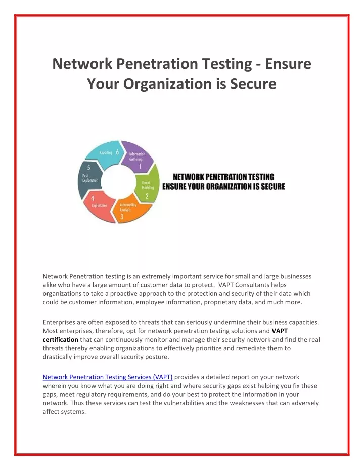 network penetration testing ensure your