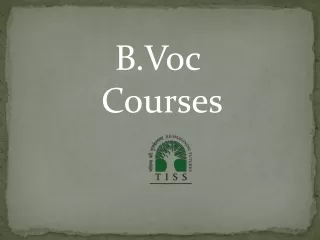 B.Voc Courses