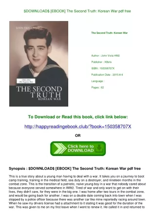 $DOWNLOAD$ [EBOOK] The Second Truth Korean War pdf free