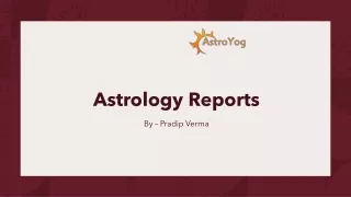 Astrology Reports