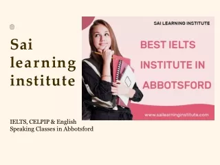 sai l e a r n i n g institute