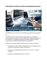 How XcelTec Can Help You with Java Development Services - slide 1