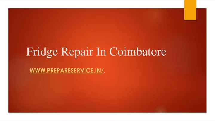 fridge repair in coimbatore