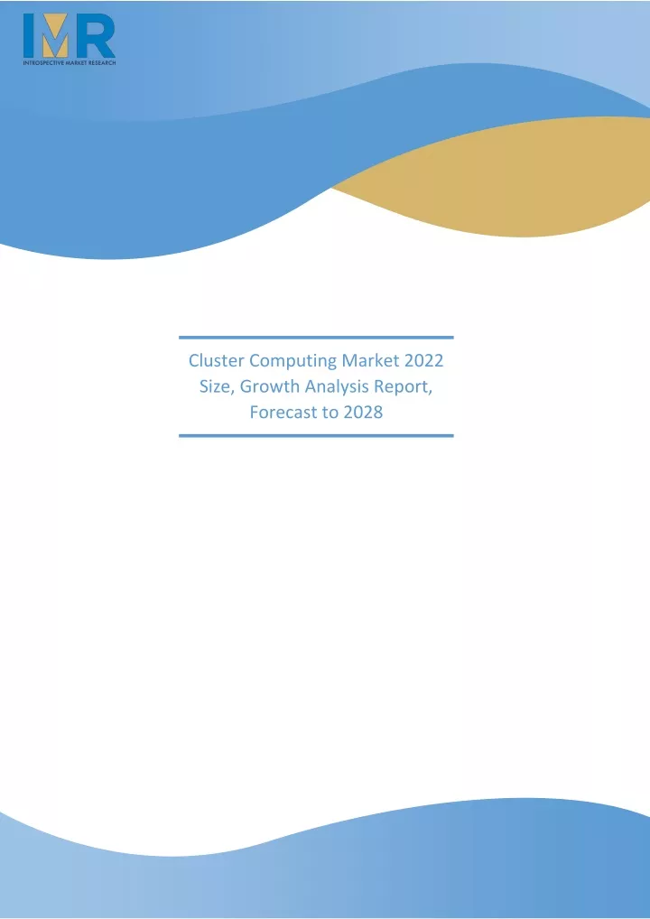 cluster computing market 2022 size growth
