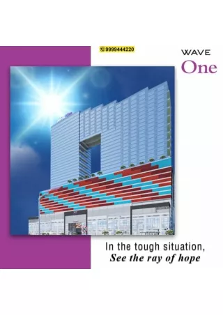 Wave One Noida Resale, Wave One Sector 18, Noida, Wave One Price